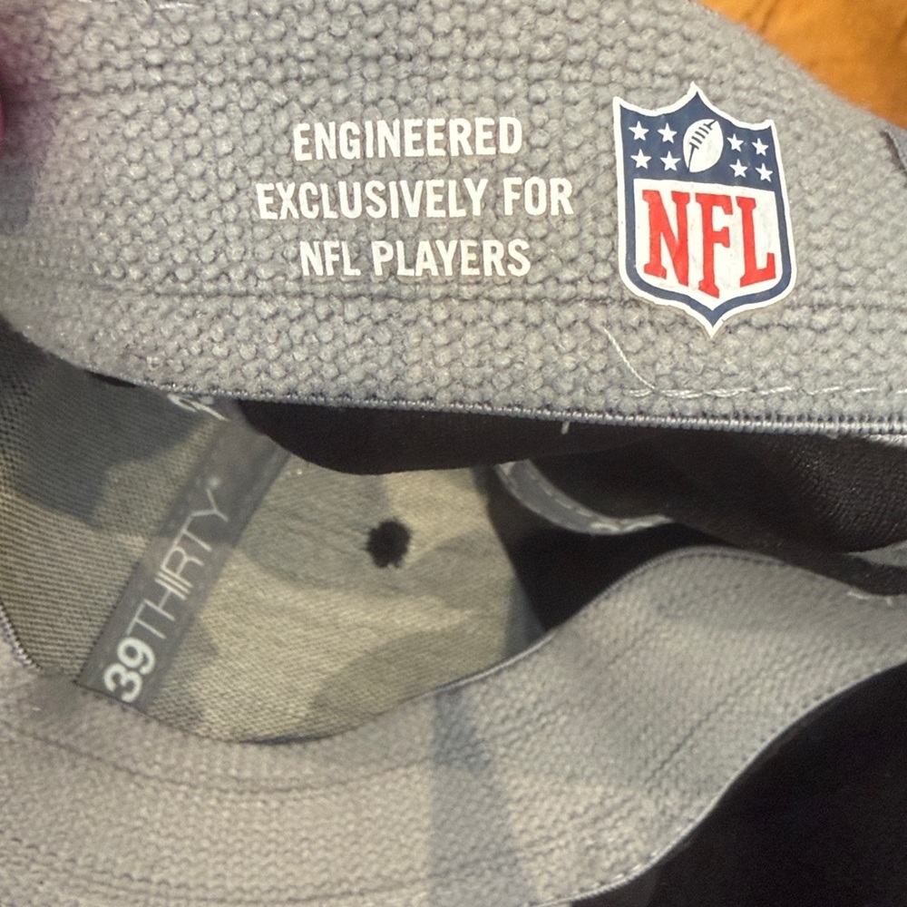 New England Patriots New Era 39THIRTY Fitted Hat/Black/gray child youth - Picture 5 of 6